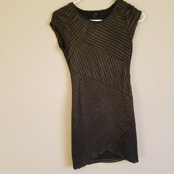 Windsor black and gold shiny dress - Picture 2 of 5